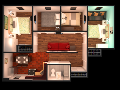 Appartement Hell's Kitchen - Plan interactif