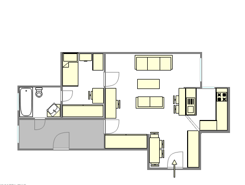 Appartement Fashion District - Plan interactif