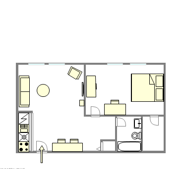 Wohnung Midtown West - Interaktiven Plan