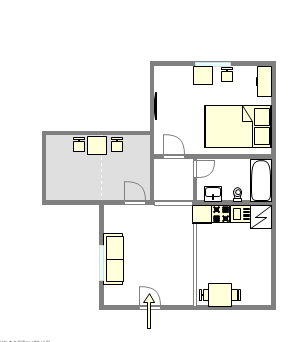 casa Sunset Park - Plano interactivo