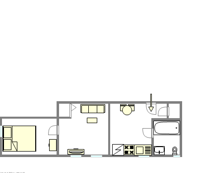 Apartamento East Village - Plano interativo