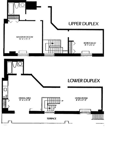 Duplex Midtown West - Interaktiven Plan