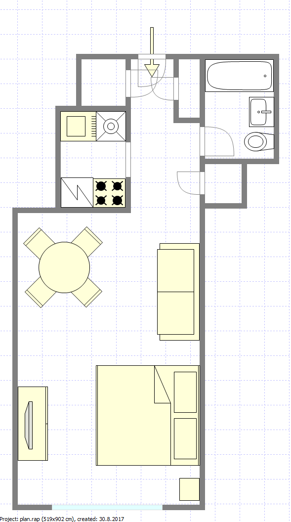 Wohnung Turtle Bay - Interaktiven Plan