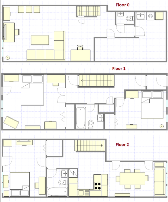 Triplex Upper West Side - Interactive plan