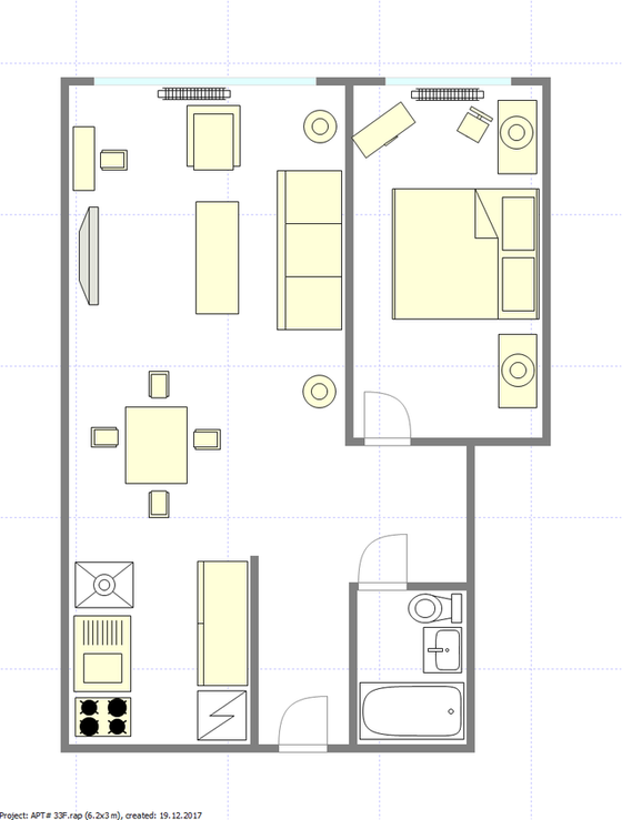 Appartamento Turtle Bay - Piantina interattiva