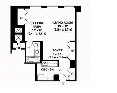 Appartamento Midtown West - Piantina interattiva