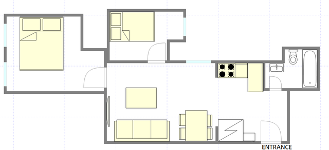 Appartamento East Village - Piantina interattiva