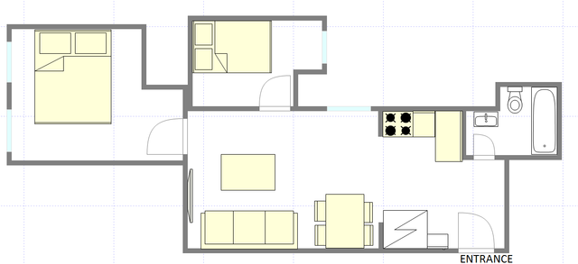 Apartment East Village - Interactive plan
