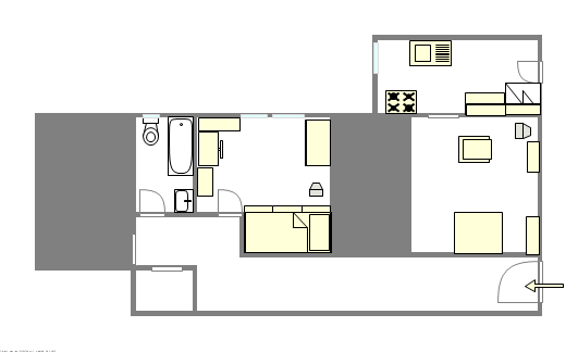 Квартира Washington Heights - Интерактивный план
