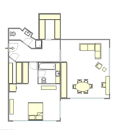 Apartamento Midtown East - Plano interativo
