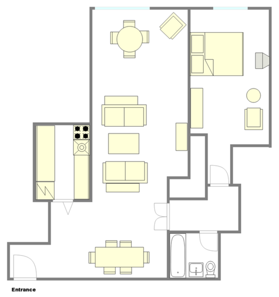 Appartement Carnegie Hill - Plan interactif
