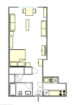 Wohnung Union Square - Interaktiven Plan