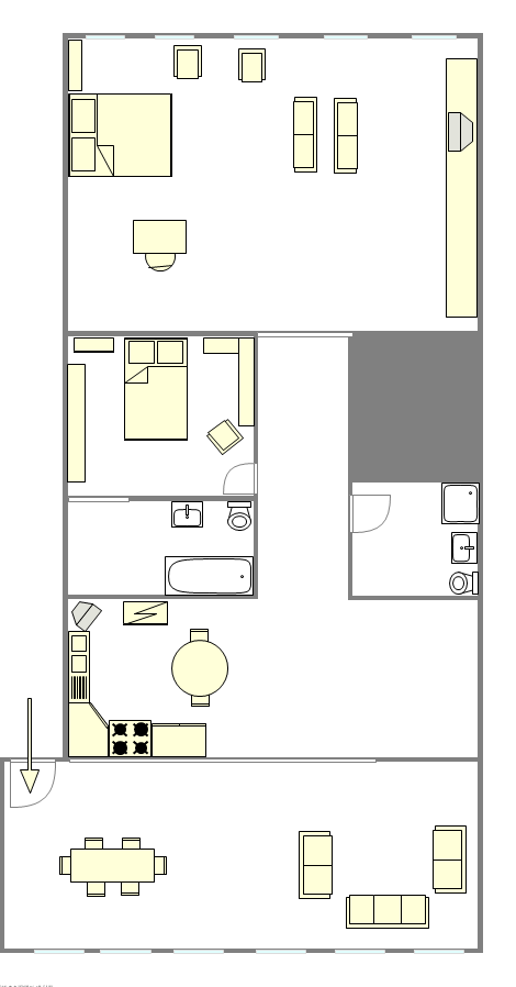 顶楼公寓 Chelsea - 平面图