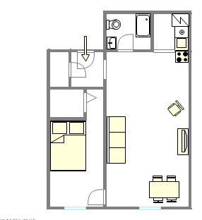 Квартира Lenox Hill - Интерактивный план
