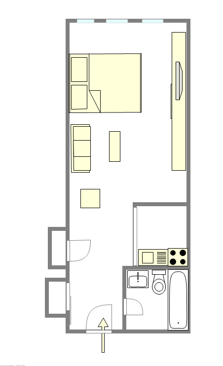公寓 Yorkville - 平面图