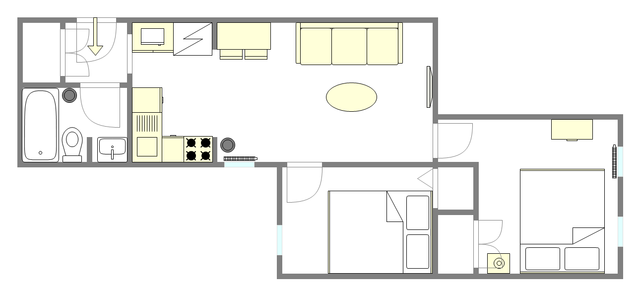 Appartement East Village - Plan interactif