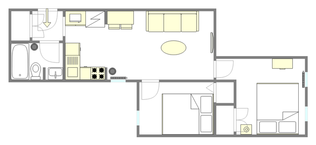 Apartment East Village - Interactive plan