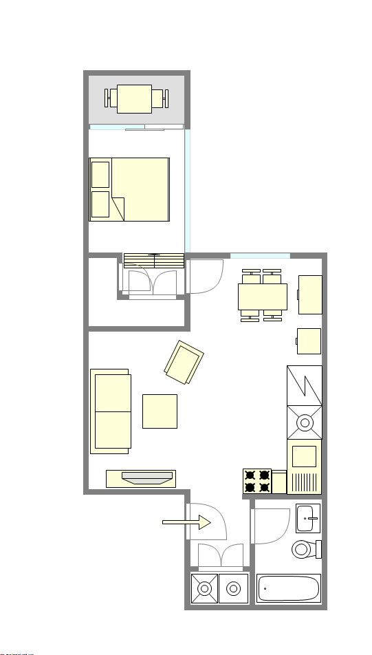 Maison de ville Upper West Side - Plan interactif