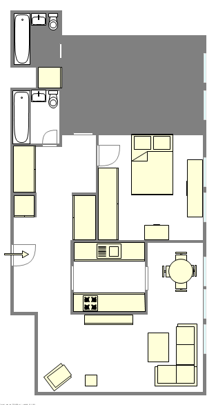 公寓 Yorkville - 平面图