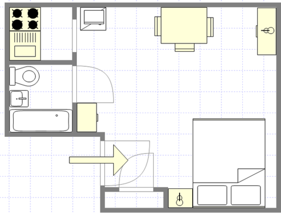 Apartment Upper West Side - Interactive plan