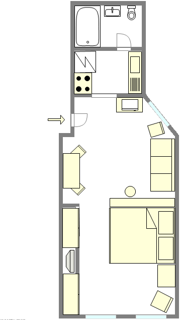 Apartamento Greenwich Village - Plano interativo