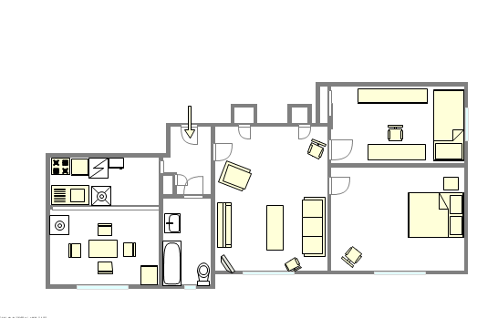 Appartement Upper West Side - Plan interactif