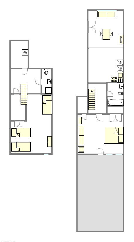 Maison de ville Upper West Side - Plan interactif