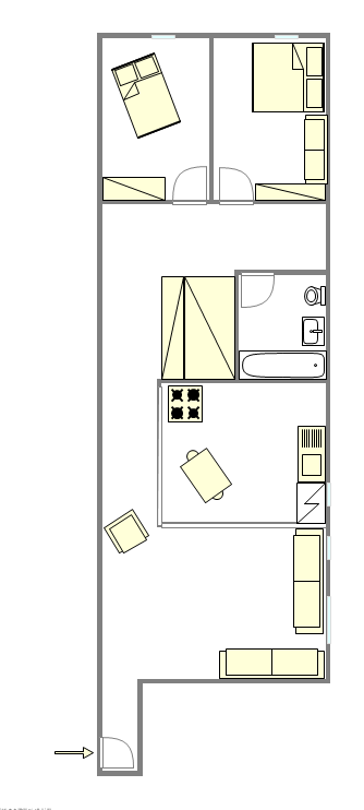 Apartamento Harlem - Plano interativo