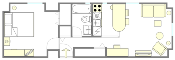 Appartamento Midtown West - Piantina interattiva