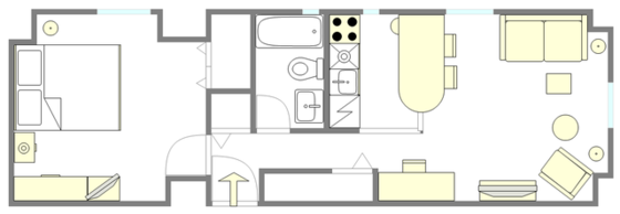 Apartment Midtown West - Interactive plan