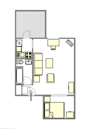 Wohnung Upper West Side - Interaktiven Plan