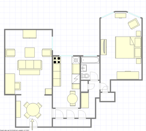 Apartment Flatbush - Interactive plan