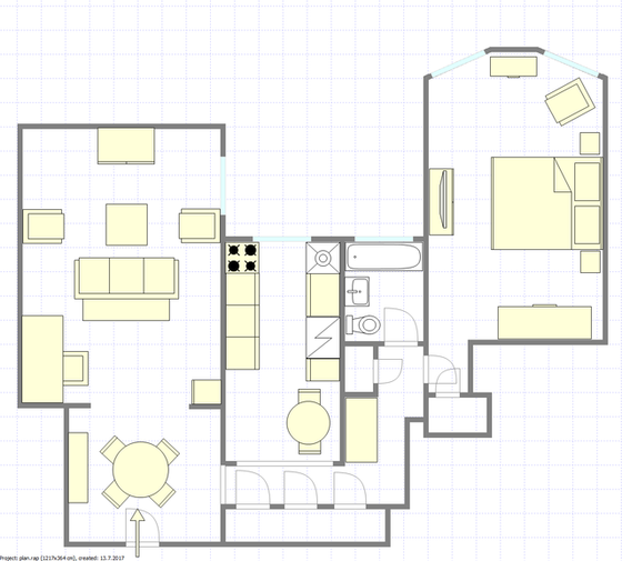 公寓 Flatbush - 平面图