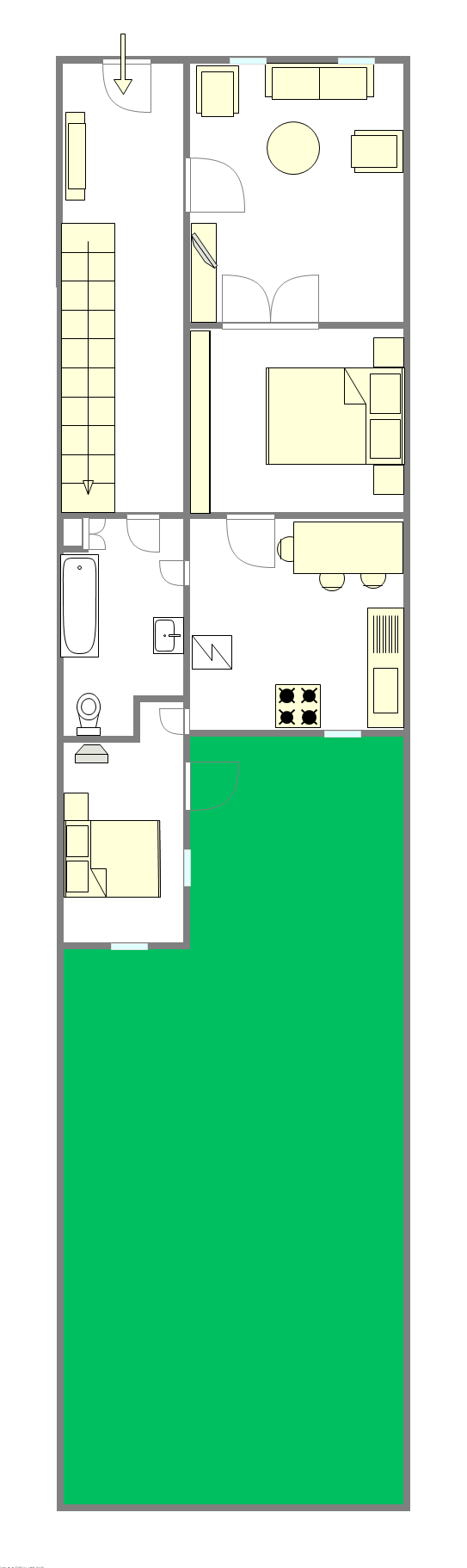 Maison de ville Bedford Stuyvesant - Plan interactif