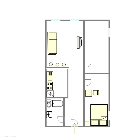 公寓 Soho - 平面图