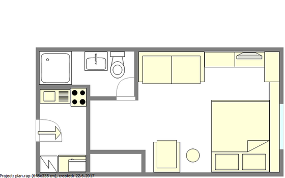 Apartment Chelsea - Interactive plan