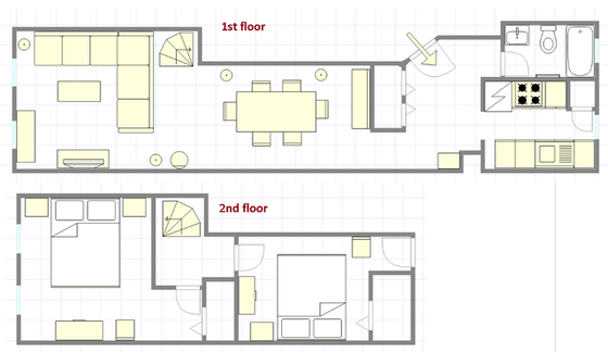 Duplex Upper East Side - Plan interactif
