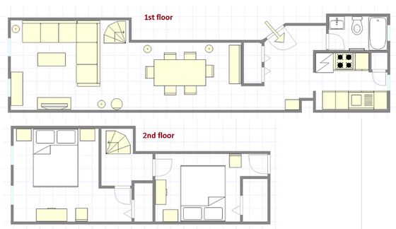 双层公寓 Upper East Side - 平面图
