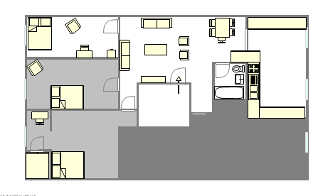 公寓 Financial District - 平面图