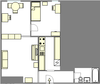 Apartamento Queens county - Plano interativo