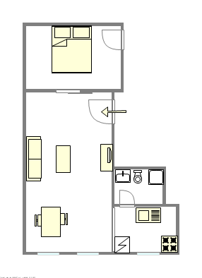 Appartamento West Village - Piantina interattiva