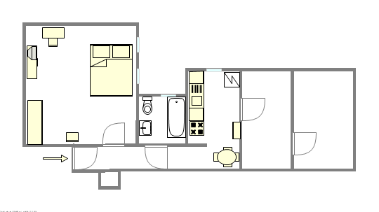 Apartamento East Village - Plano interactivo