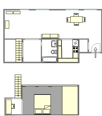 Wohnung Financial District - Interaktiven Plan