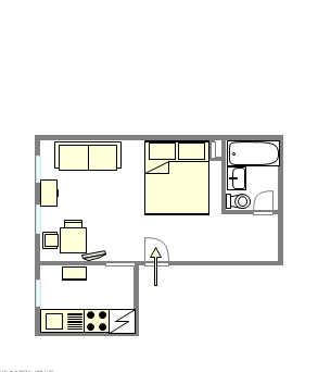 Wohnung Boerum Hill - Interaktiven Plan