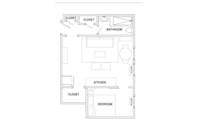 Квартира Prospect Lefferts - Интерактивный план