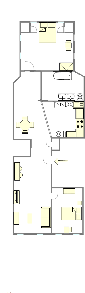 Apartment Harlem - Interactive plan