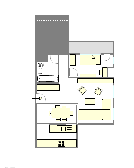 公寓 Upper West Side - 平面图