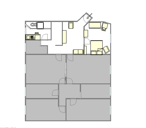 Apartamento Harlem - Plano interativo