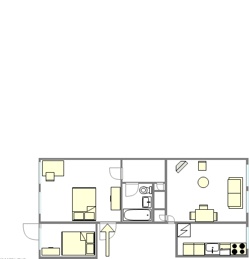 Wohnung Bedford Stuyvesant - Interaktiven Plan