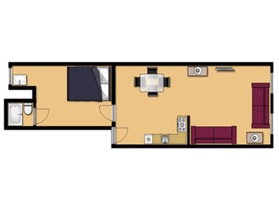 Wohnung Greenwich Village - Interaktiven Plan